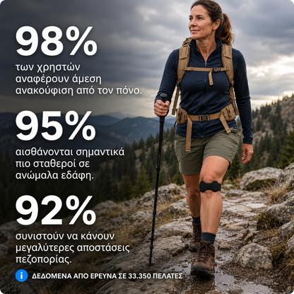 Korviv Knee+™ Ιμάντας Επιγονατίδας για Στήριξη Γόνατος.